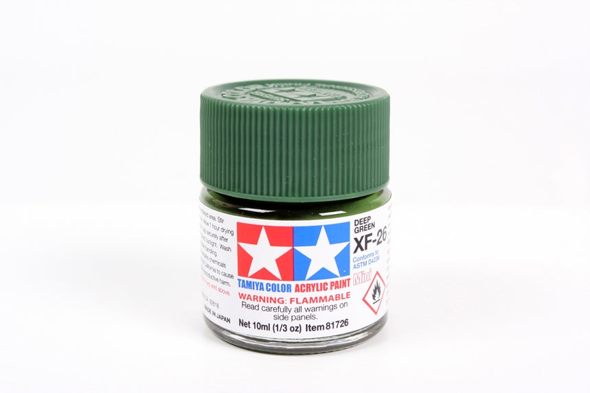 Tamiya Acrylic Mini XF26 Deep Green 10ml Bottle