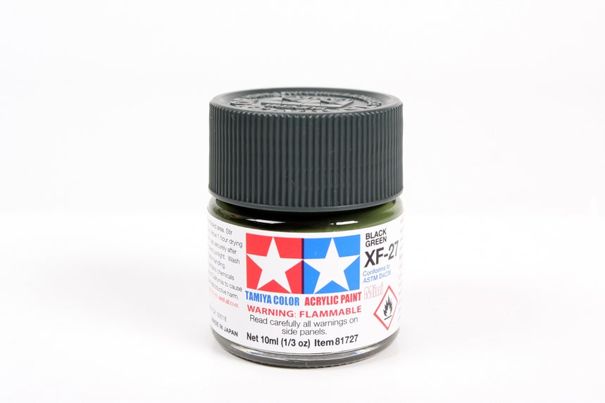 Tamiya Acrylic Mini XF27 Black Green 10ml Bottle
