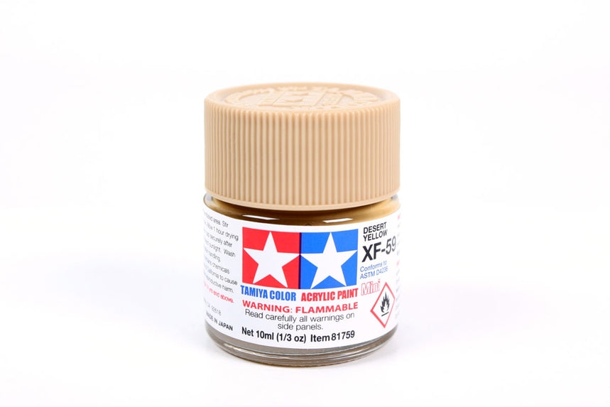 Tamiya Acrylic Mini XF59 Desert Yellow 10ml Bottle