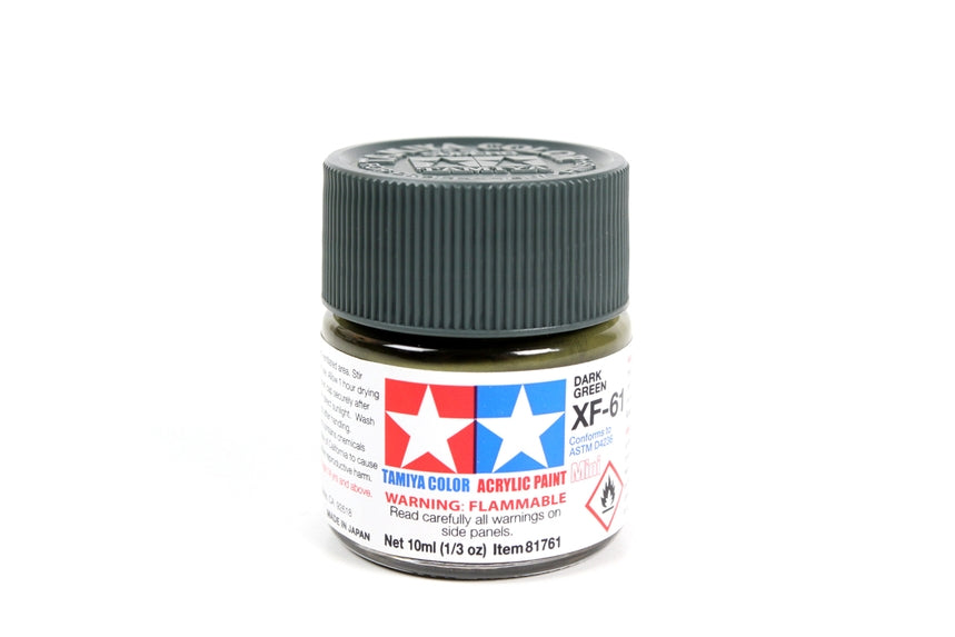 Tamiya Acrylic Mini XF61 Dark Green 10ml Bottle