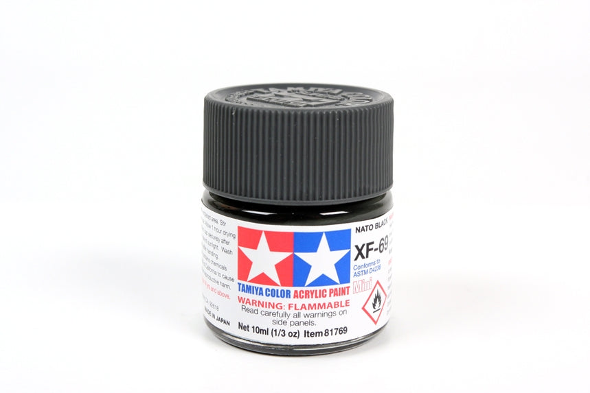 Tamiya Acrylic Mini XF69 NATO Black 10ml Bottle