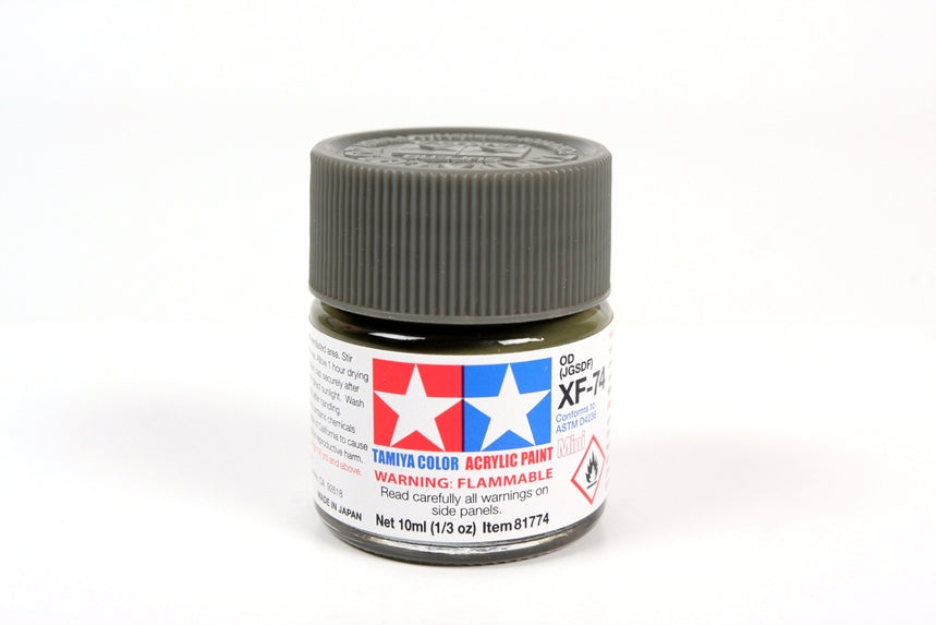 Tamiya Acrylic Mini XF74 Olive Drab 10ml Bottle