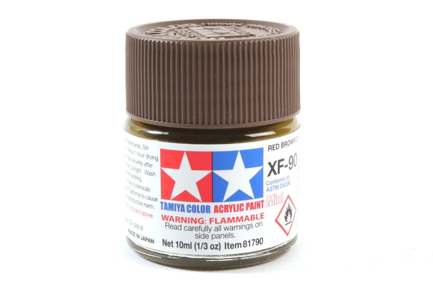 Tamiya Acrylic Mini XF90 Red Brown 2 10ml Bottle