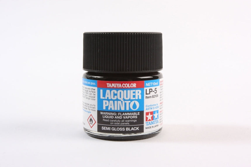 Tamiya Lacquer LP-5 Semi Gloss Black 10ml Bottle