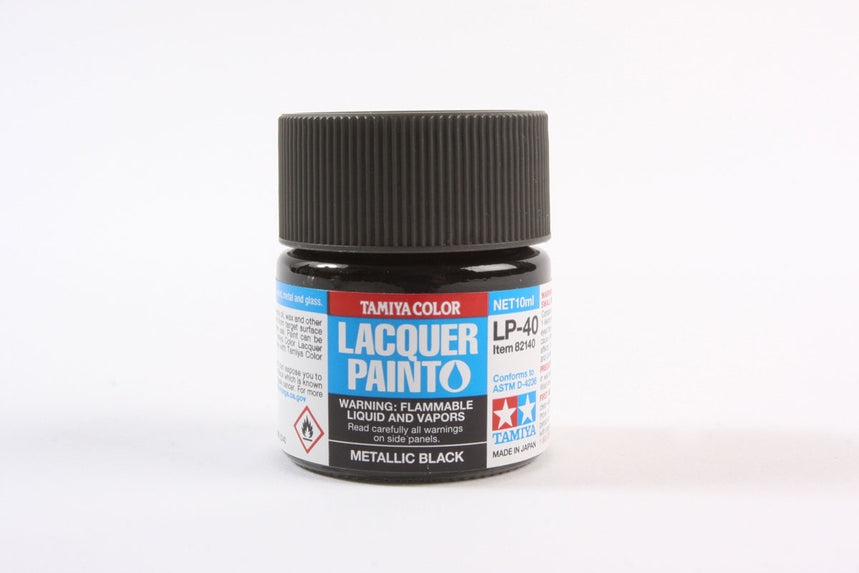 Tamiya Lacquer LP-40 Metallic Black 10ml Bottle