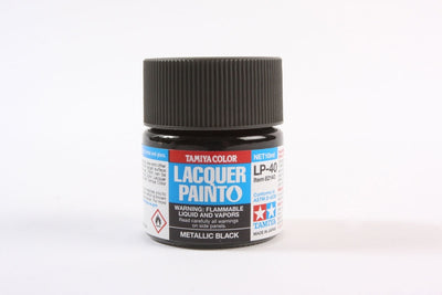 Tamiya Lacquer LP-40 Metallic Black 10ml Bottle