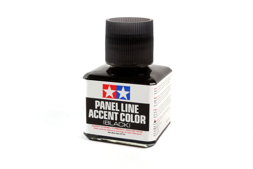 Tamiya Panel Line Accent Color Black 40ml Bottle