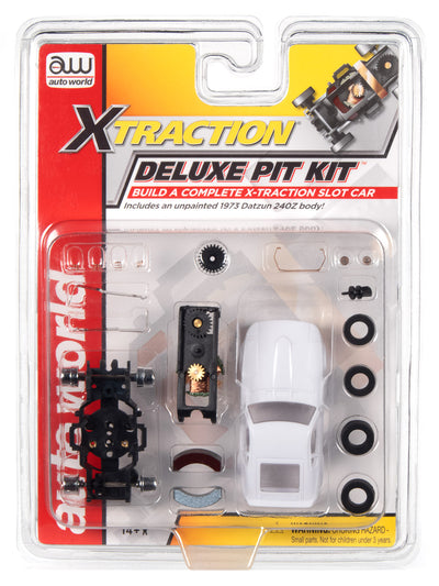 Auto World X-Traction Deluxe Pit Kit (w/1973 Datsun 240z Body) HO Scale