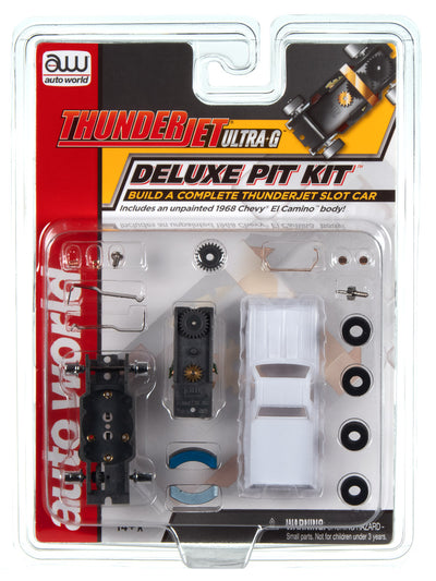 Auto World Thunderjet Deluxe Pit Kit (w/1968 Chevrolet El Camino Body) HO Scale Slot Car