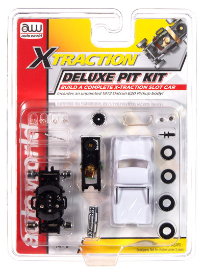 "PRE-ORDER" Auto World X-Traction Deluxe Pit Kit (1972 Datsun 620 Pickup) HO Scale Slot Car (DUE OCTOBER 2025)