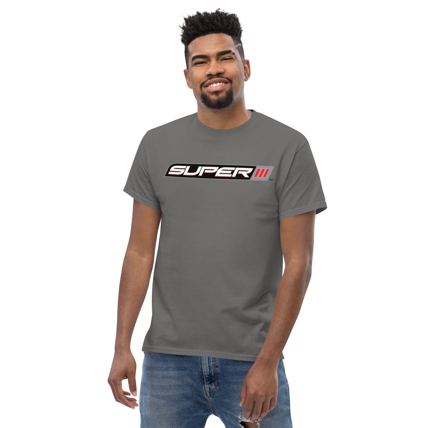SUPER lll LOGO PRINTED T-SHIRT (FRONT)