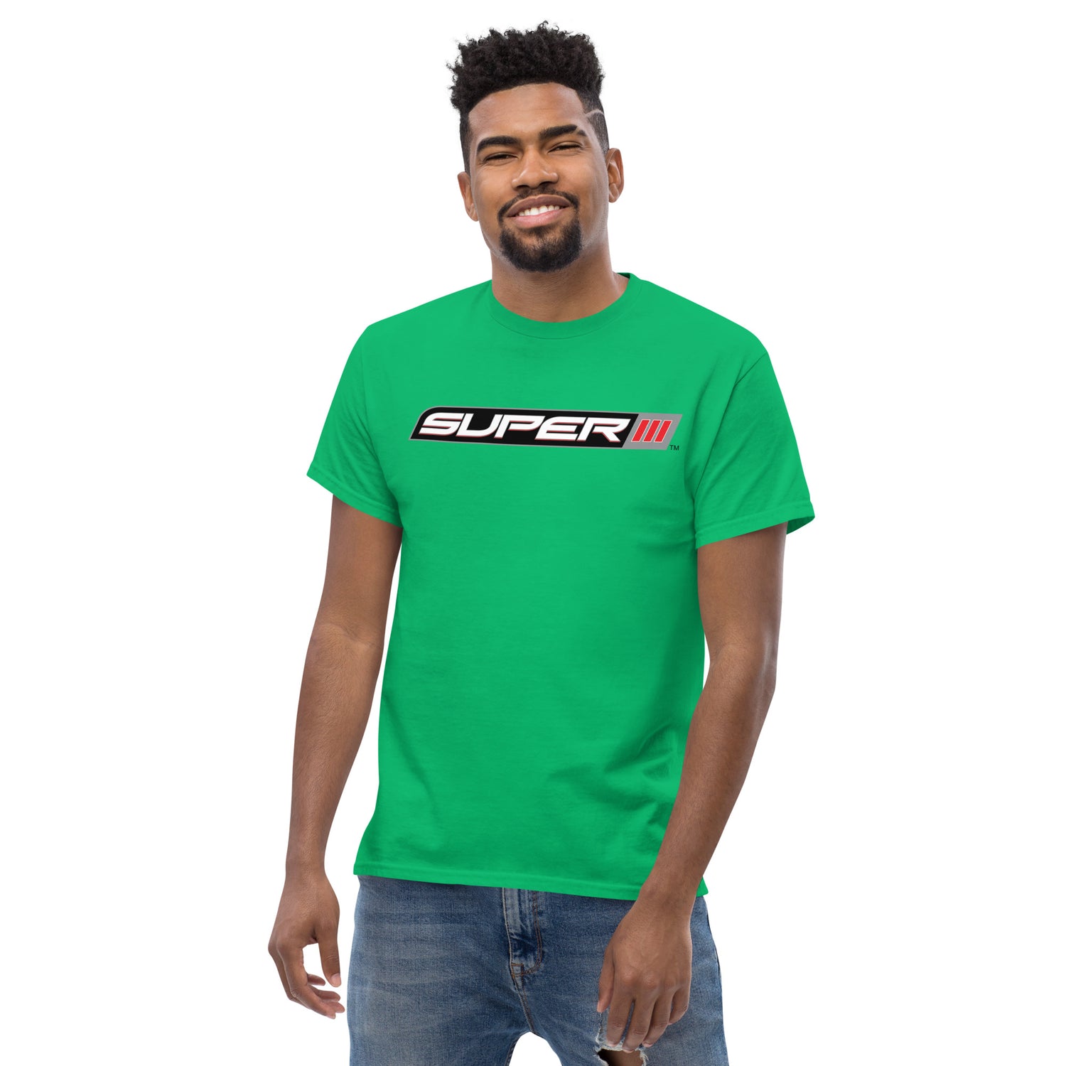SUPER lll LOGO PRINTED T-SHIRT (FRONT)