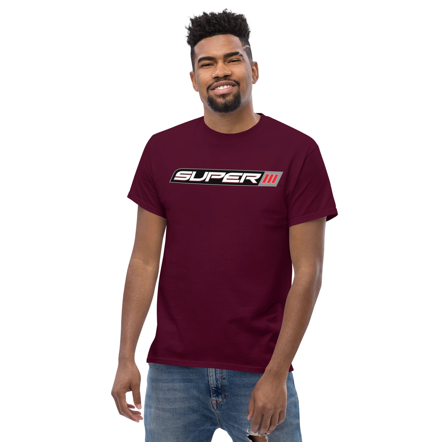 SUPER lll LOGO PRINTED T-SHIRT (FRONT)