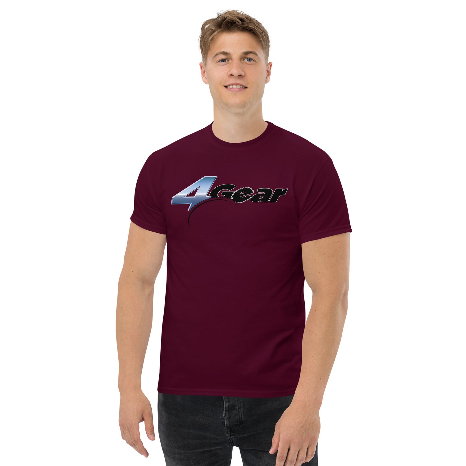 4GEAR LOGO PRINTED T-SHIRT (FRONT)