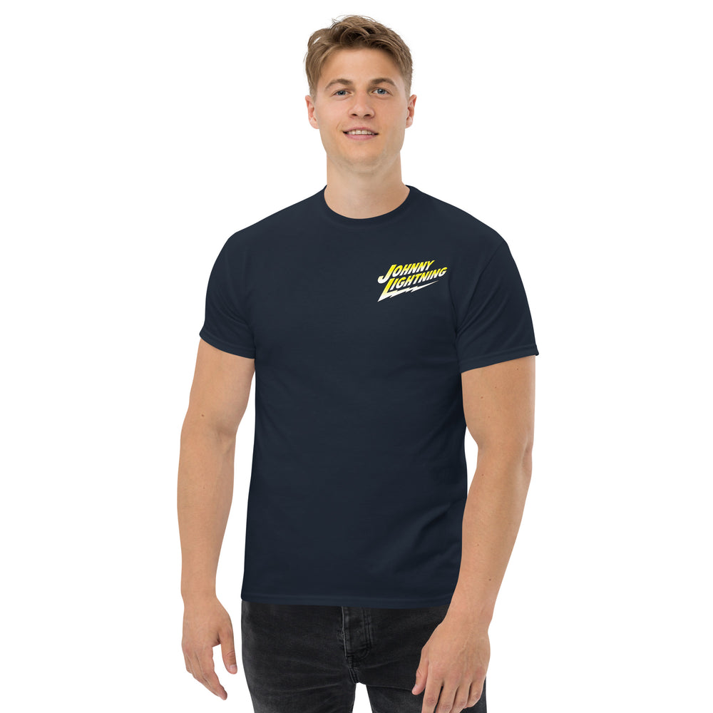 JOHNNY LIGHTNING LOGO PRINTED T-SHIRT (FRONT AND BACK)