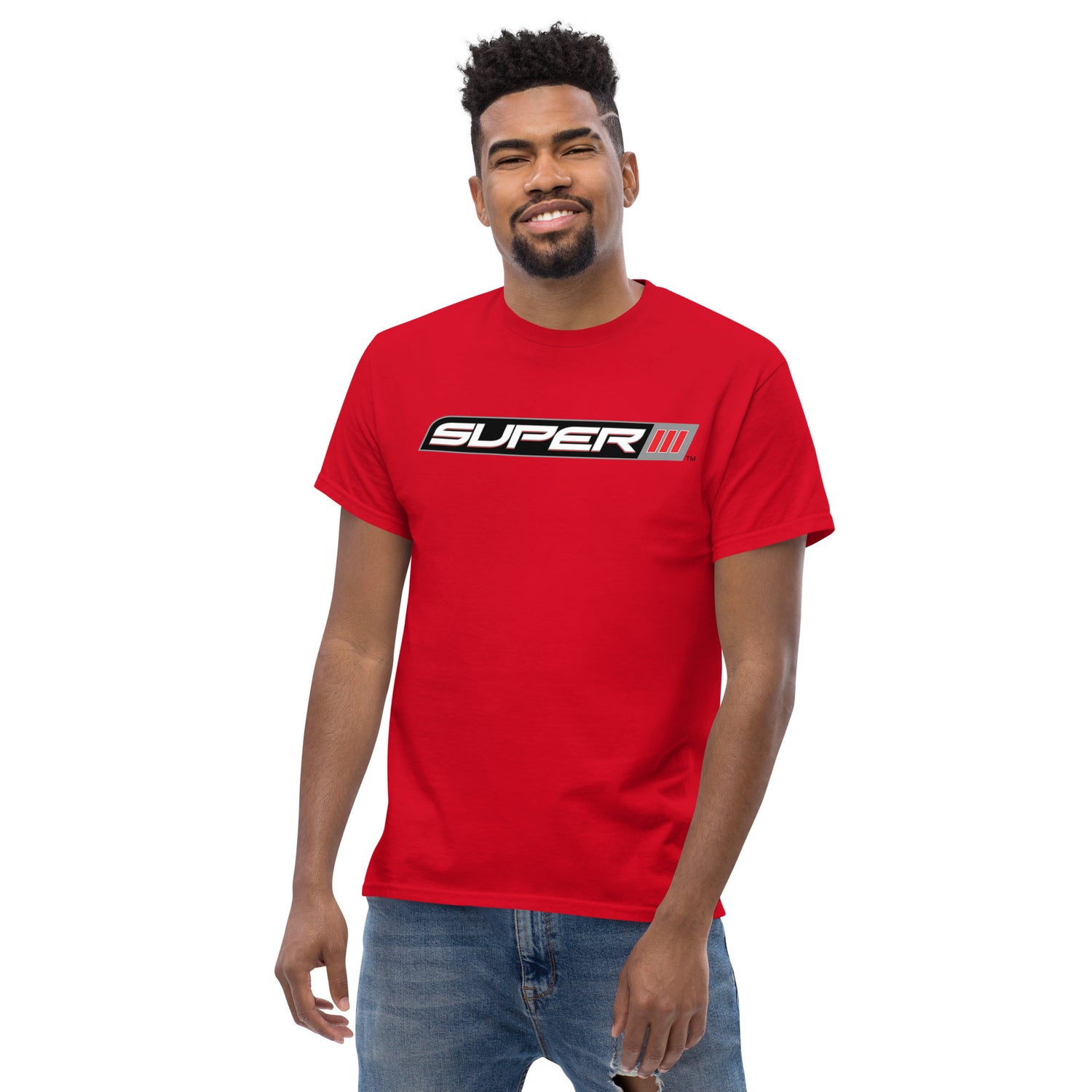 SUPER lll LOGO PRINTED T-SHIRT (FRONT)