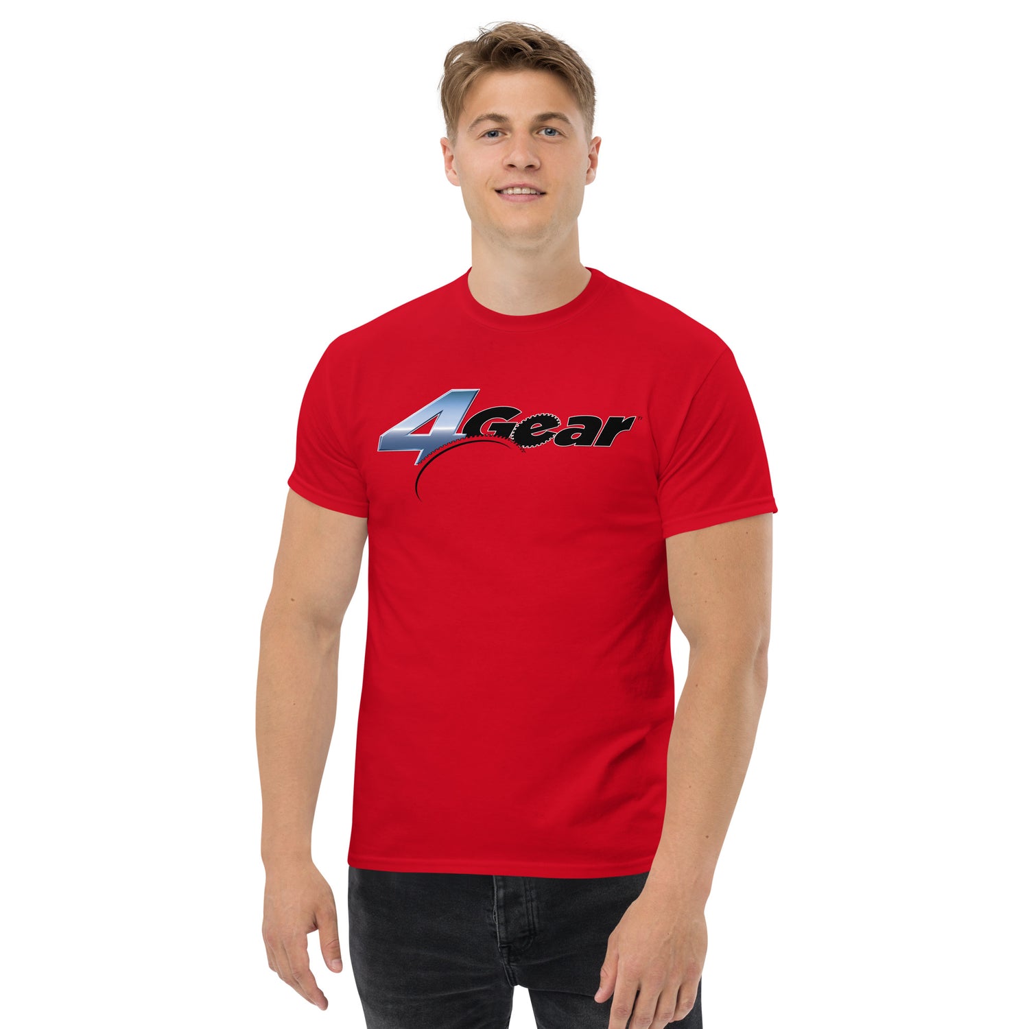 4GEAR LOGO PRINTED T-SHIRT (FRONT)