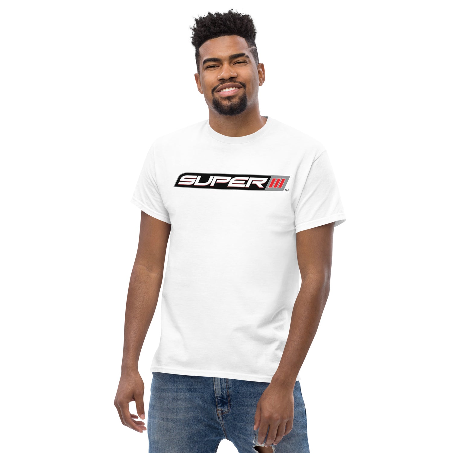SUPER lll LOGO PRINTED T-SHIRT (FRONT)