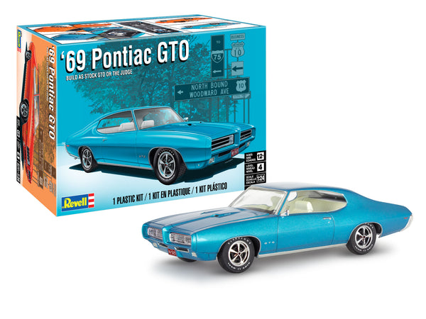 SA726 ポンティアックGTO 1:24 スケールモデルキット 新品未開封 rmx14530_69_pontiac_gto_the_ju