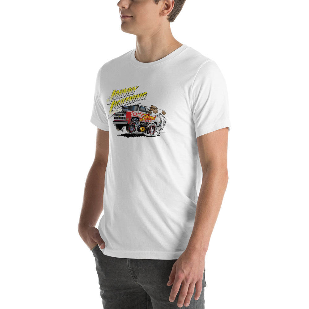 JOHNNY LIGHTNING SQUAREBODY ZINGERS DELIVERY T-SHIRT