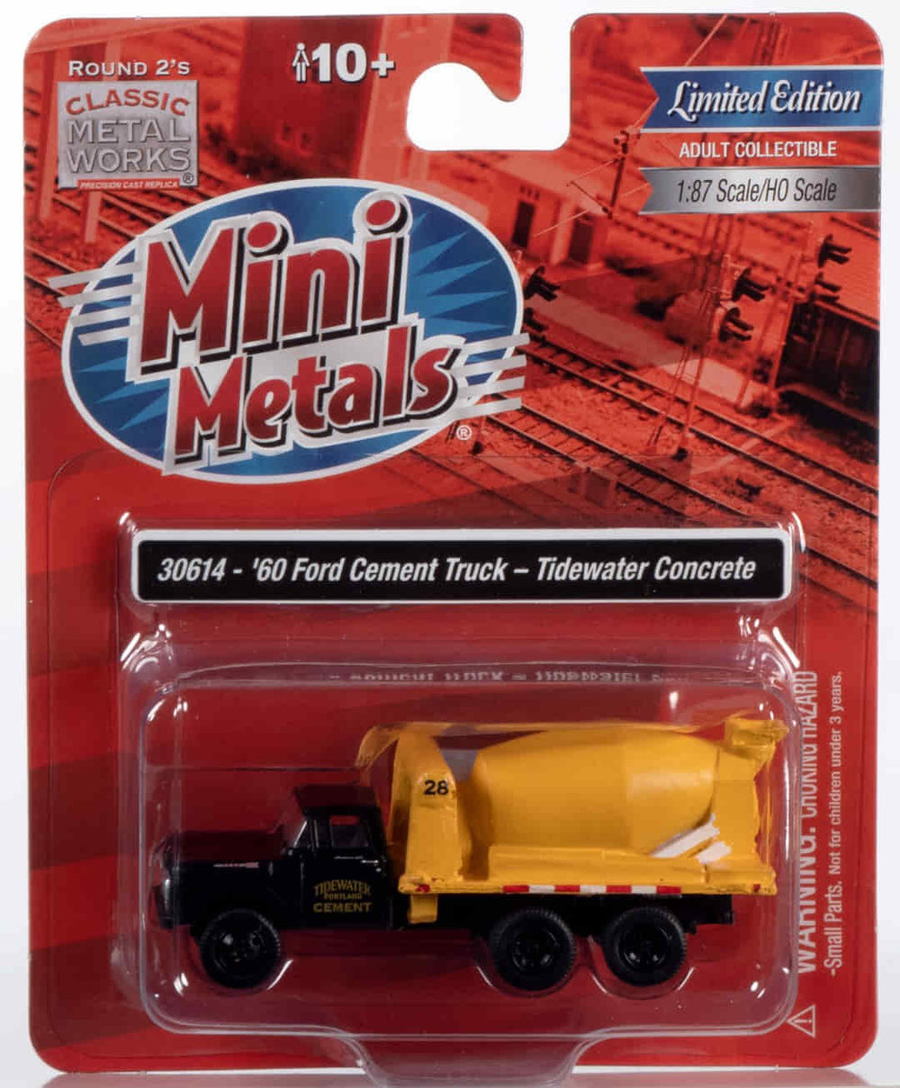 Classic Metal Works 1960 Ford Cement/Concrete HD Truck (Tidewater Concrete) 1:87 HO Scale