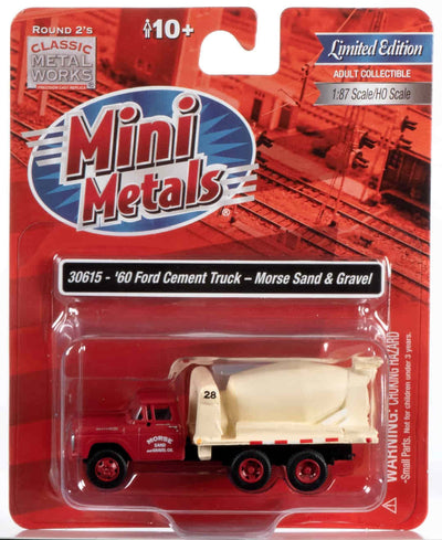 Classic Metal Works 1960 Ford Cement/Concrete HD Truck (Morse Sand & Gravel) 1:87 HO Scale