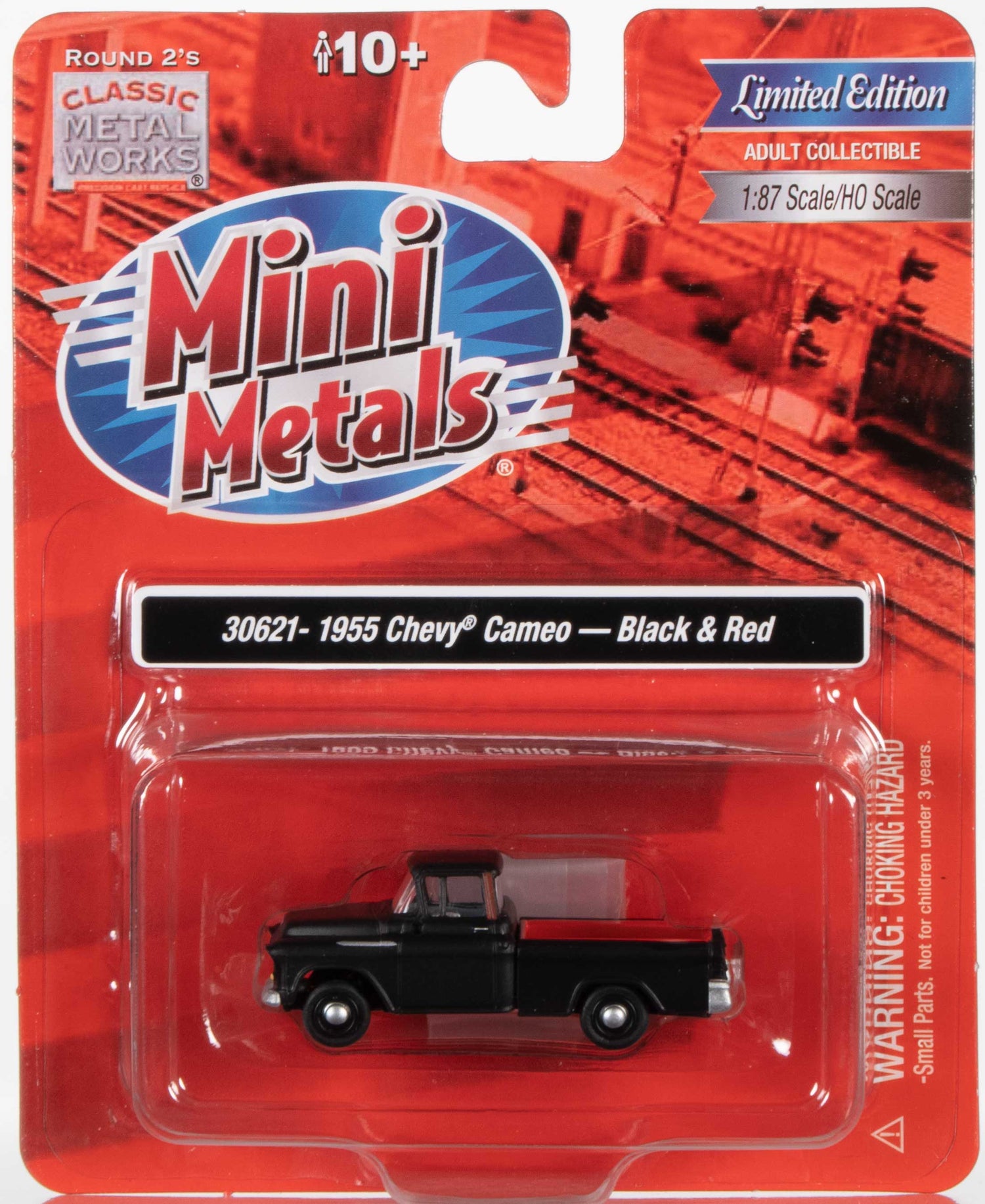Classic Metal Works 1955 Chevy Pickup Cameo (Black & Red) 1:87 HO Scale