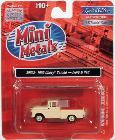 Classic Metal Works 1955 Chevy Pickup Cameo (Ivory & Red) 1:87 HO Scale