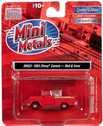 Classic Metal Works 1955 Chevy Pickup Cameo (Red & Ivory) 1:87 HO Scale