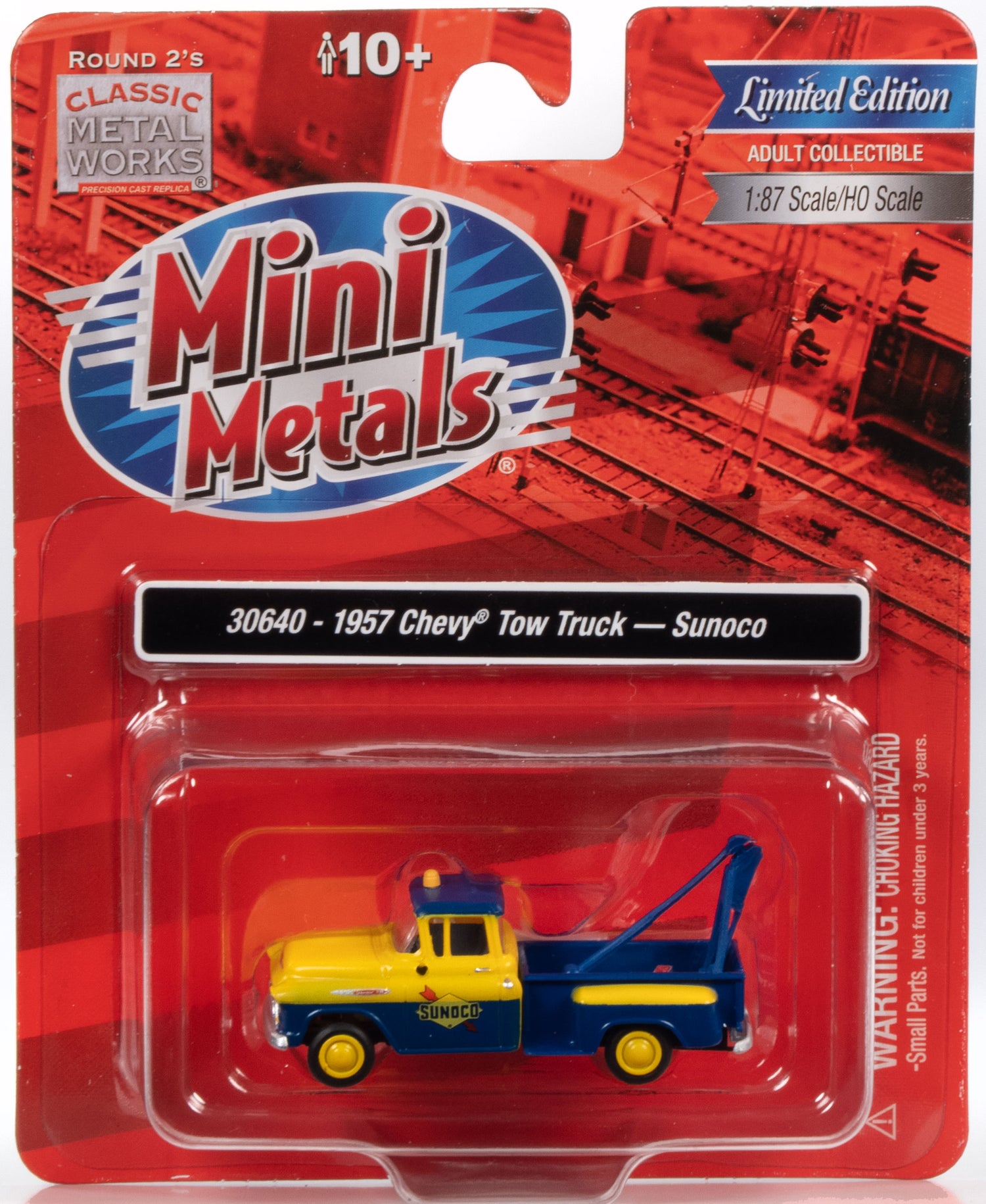 Classic Metal Works 1957 Chevy Pickup Stepside Tow Truck Sunoco 1:87 HO Scale
