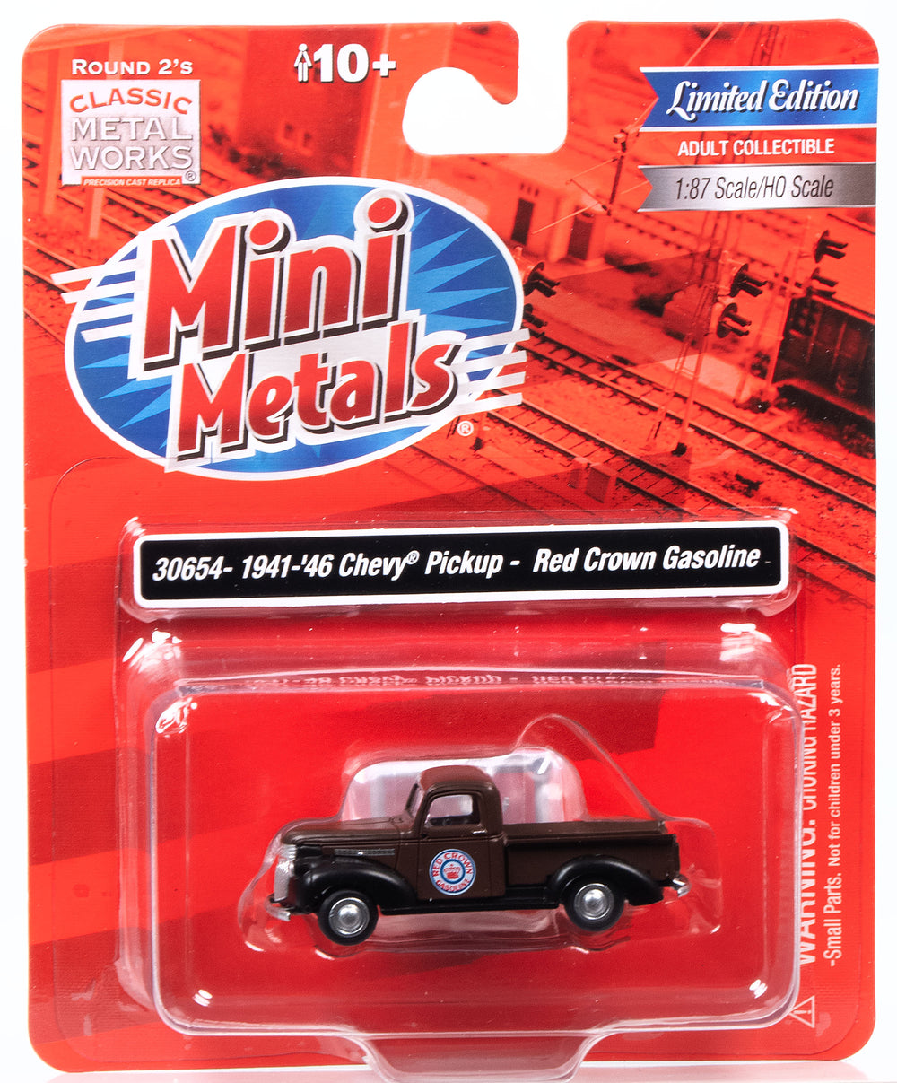 Classic Metal Works 1941-1946 Chevy Pickup (Red Crown Gasoline) 1:87 HO Scale
