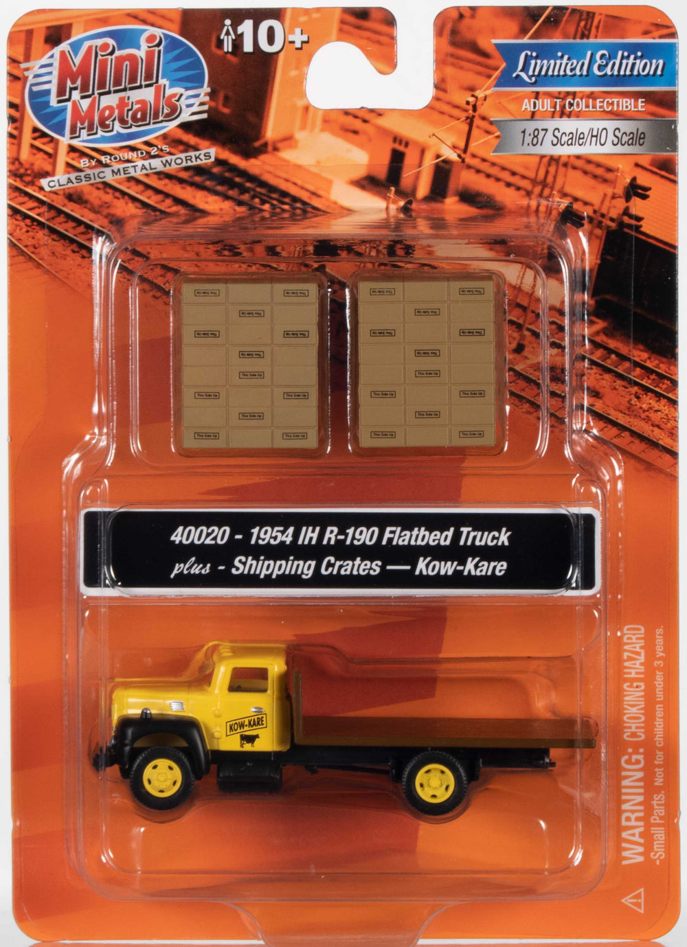 Classic Metal Works I.H. R-190 Flatbed Truck w/KowKare Shipping Crates 1:87 HO Scale
