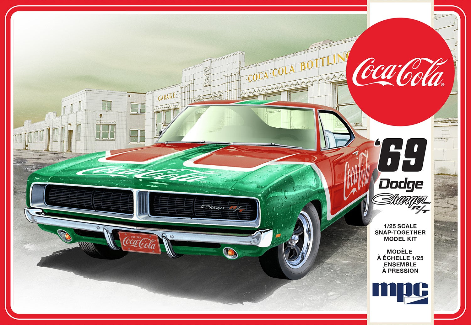 MPC 1969 Dodge Charger RT (Coca Cola) 1:25 Scale Snap Kit