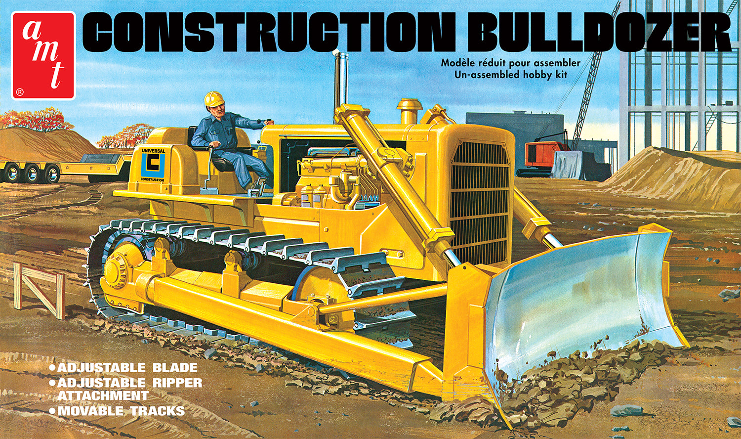 AMT Construction Bulldozer 1:25 Scale Model Kit