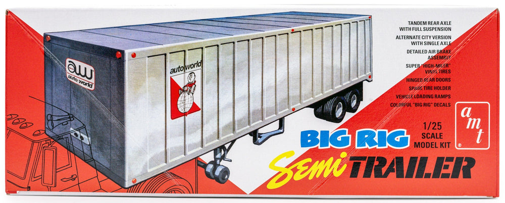 AMT Big Rig Semi Trailer 1:25 Scale Model Kit