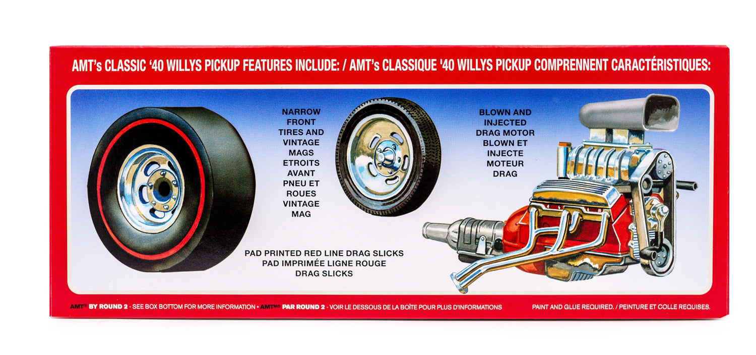 AMT 1940 Willys Pickup Gasser (Coca-Cola) 1:25 Scale Model Kit