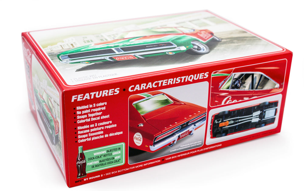 MPC Skill 3 Snap Model Kit 1969 Dodge Charger RT Coca-Cola 1/25 Scale Model