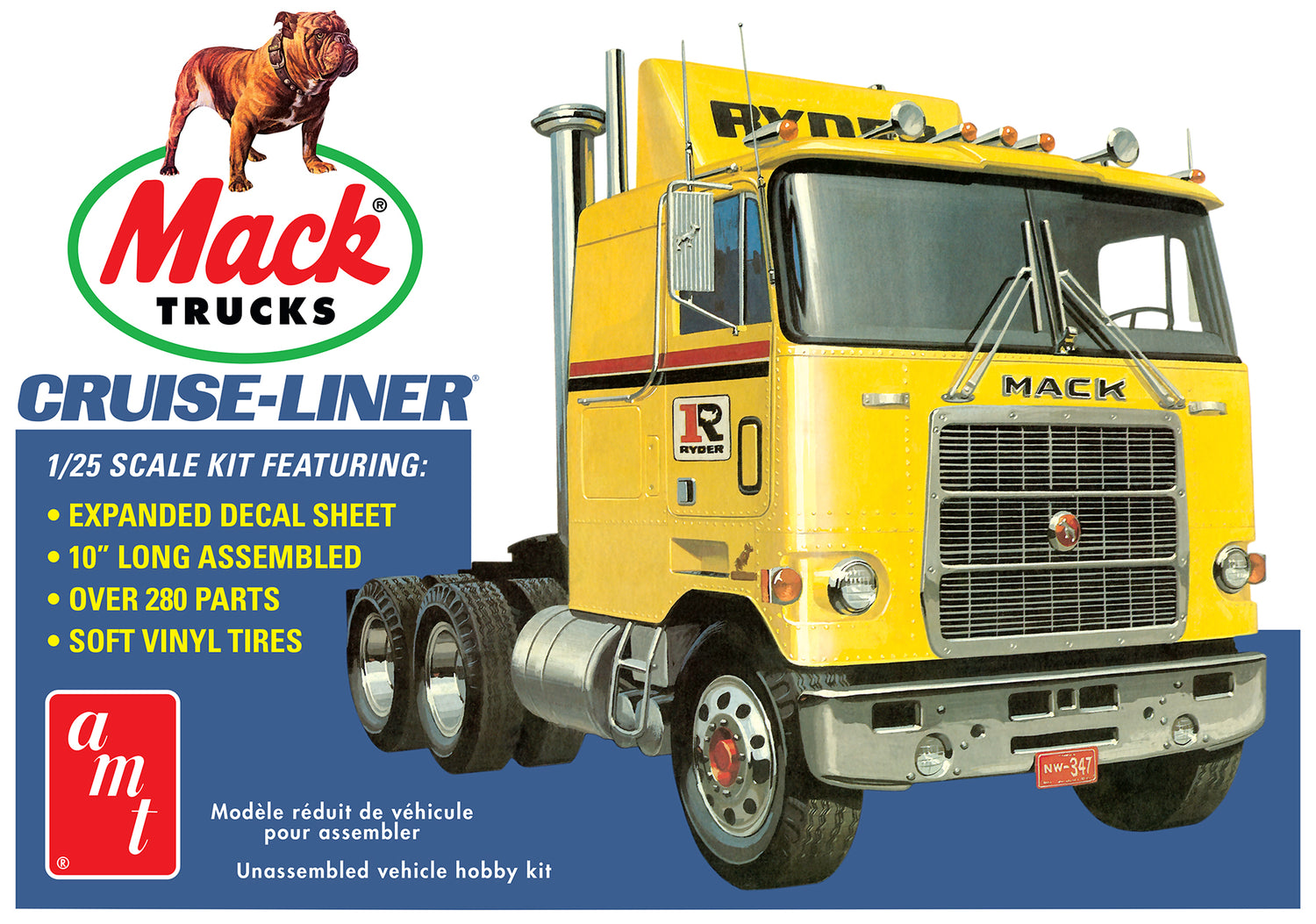 AMT Mack Cruise-Liner Semi Tractor 1:25 Scale Model Kit