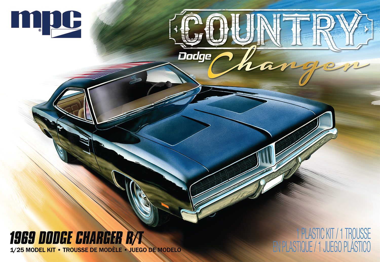 MPC 1969 Dodge "Country Charger" R-T 1:25 Scale Model Kit