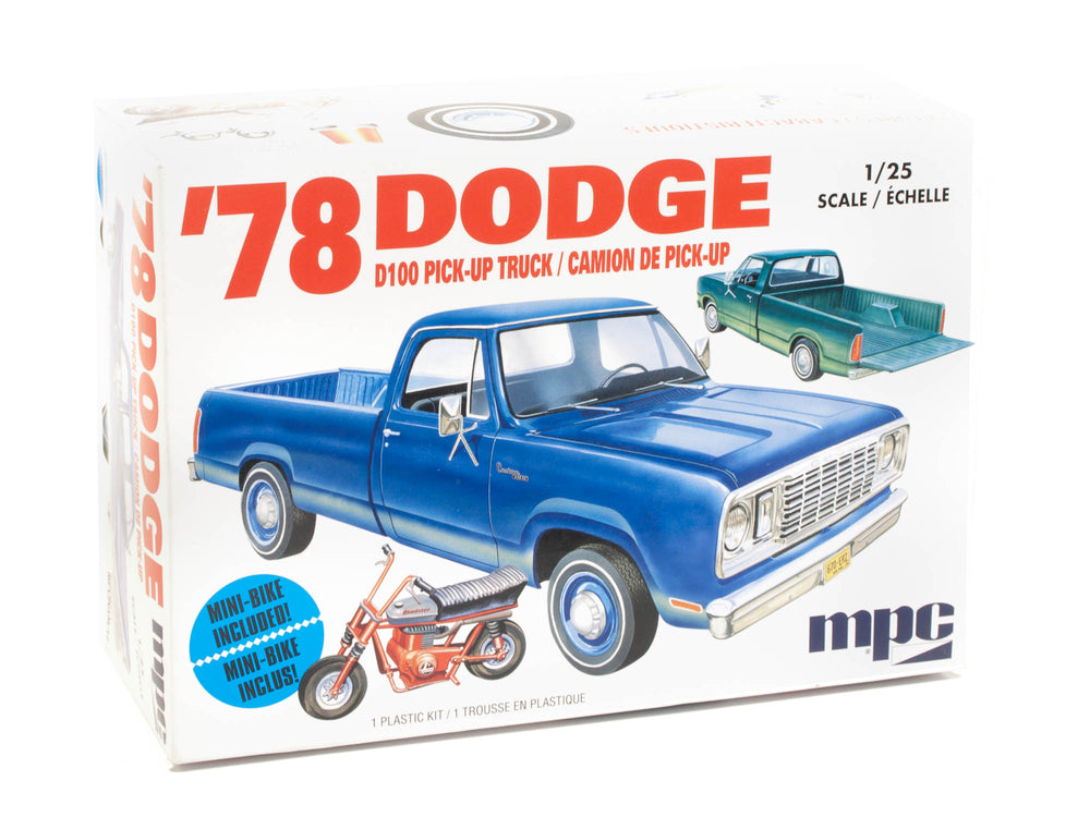 MPC 1978 Dodge D100 Custom Pickup 1:25 Scale Model Kit