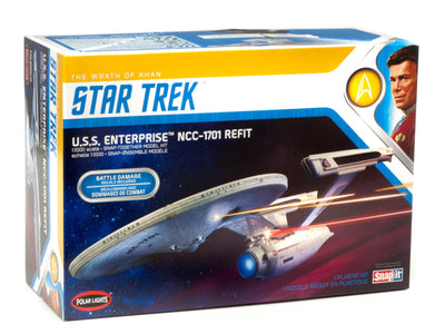 Polar Lights Star Trek U.S.S. Enterprise Refit Wrath of Khan Edition 1:1000 Scale Model Kit