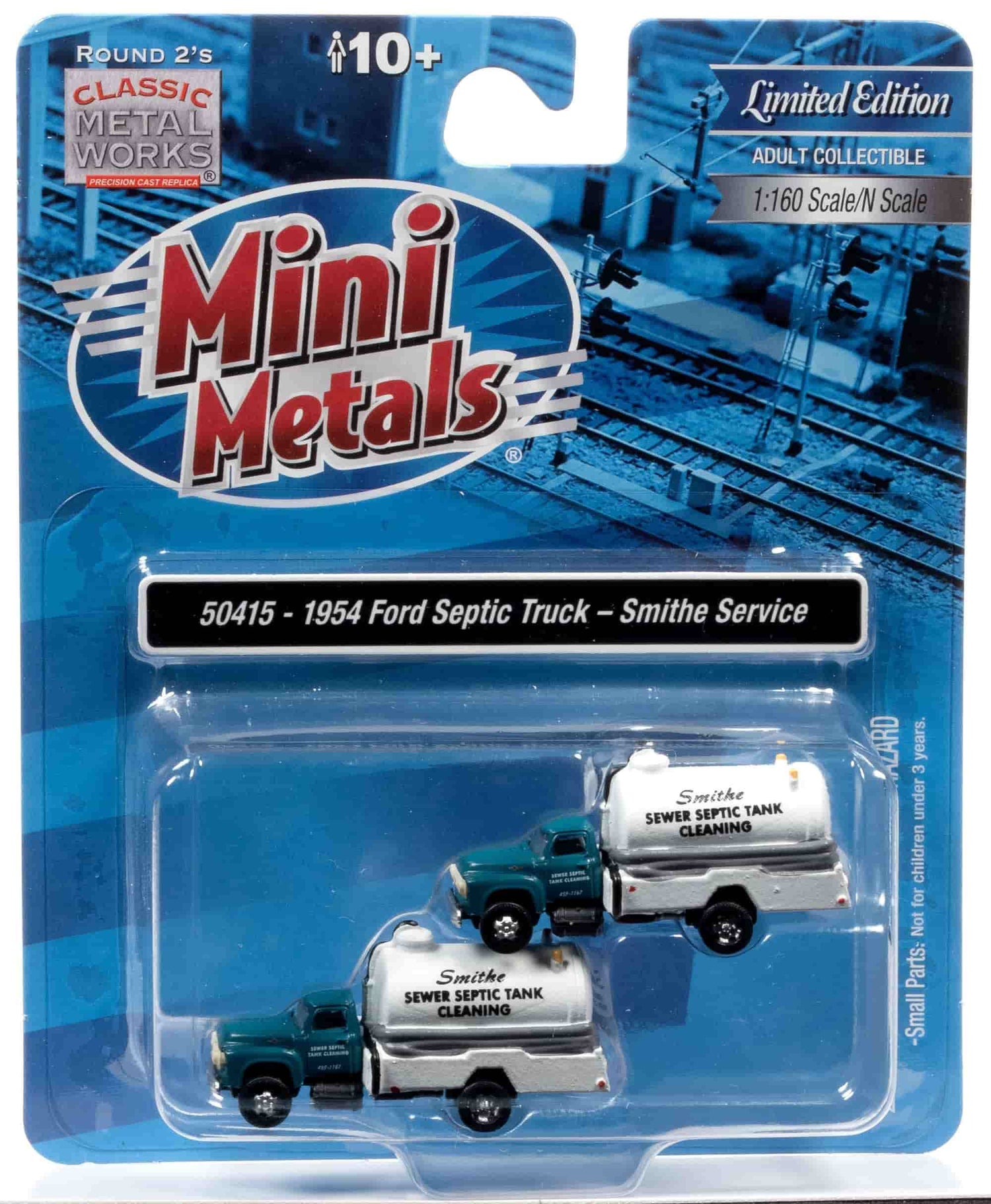 Classic Metal Works 1954 Ford Septic Tank Truck (Smithe Septic Service) (2-Pack) 1:160 N Scale