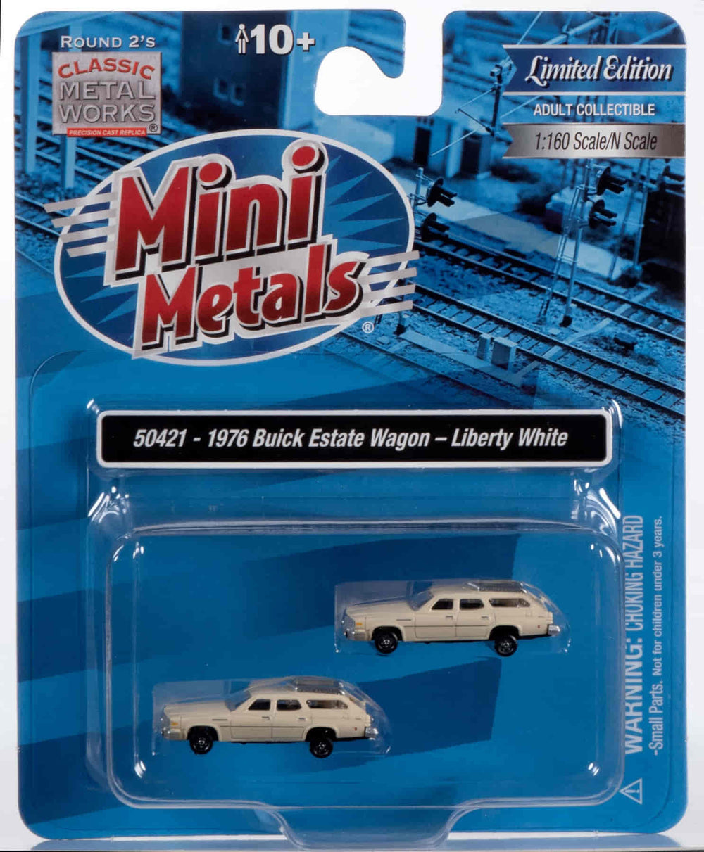 Classic Metal Works 1976 Buick Estate Wagon (Liberty White) (2-Pack) 1:160 N Scale