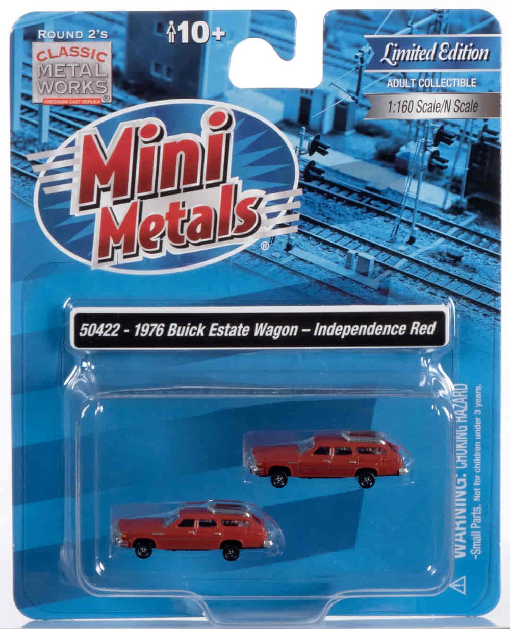 Classic Metal Works 1976 Buick Estate Wagon (Independence Red Poly) (2-Pack) 1:160 N Scale