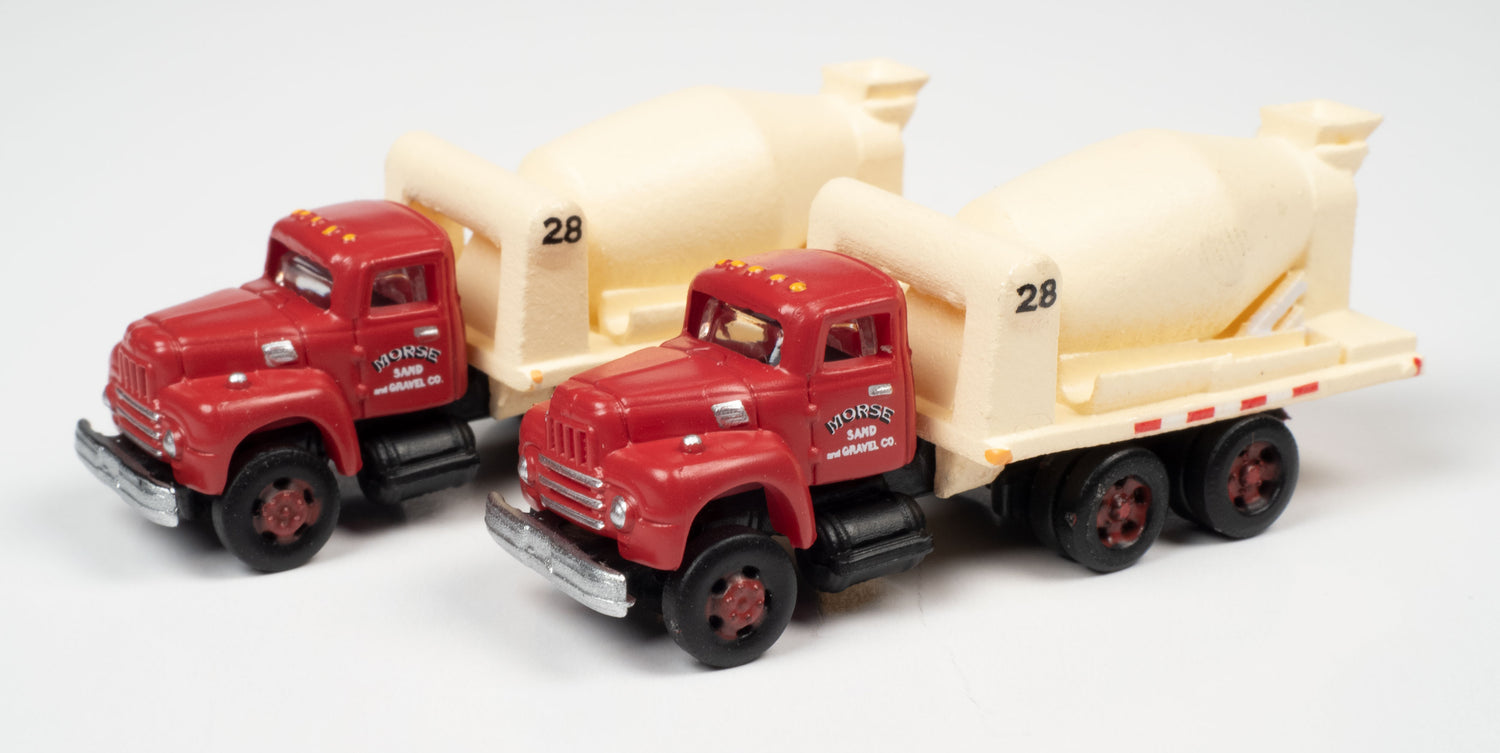 Classic Metal Works 1954 International R-190 Cement/Concrete Tandem HD Truck (Morse Sand & Gravel) (2-Pack) 1:160 N Scale