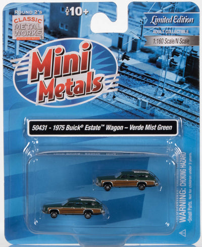 Classic Metal Works 1975 Buick Estate Wagon (Dark Green) (2-Pack) 1:160 N Scale