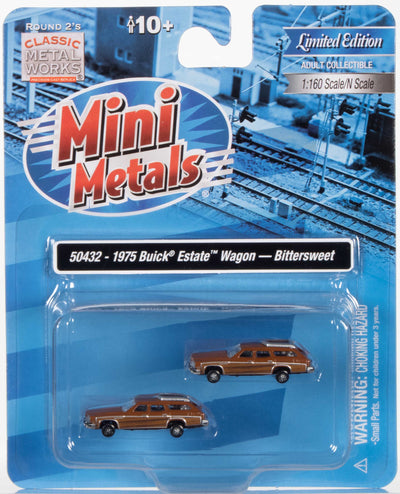 Classic Metal Works 1975 Buick Estate Wagon (Bittersweet) (2-Pack) 1:160 N Scale