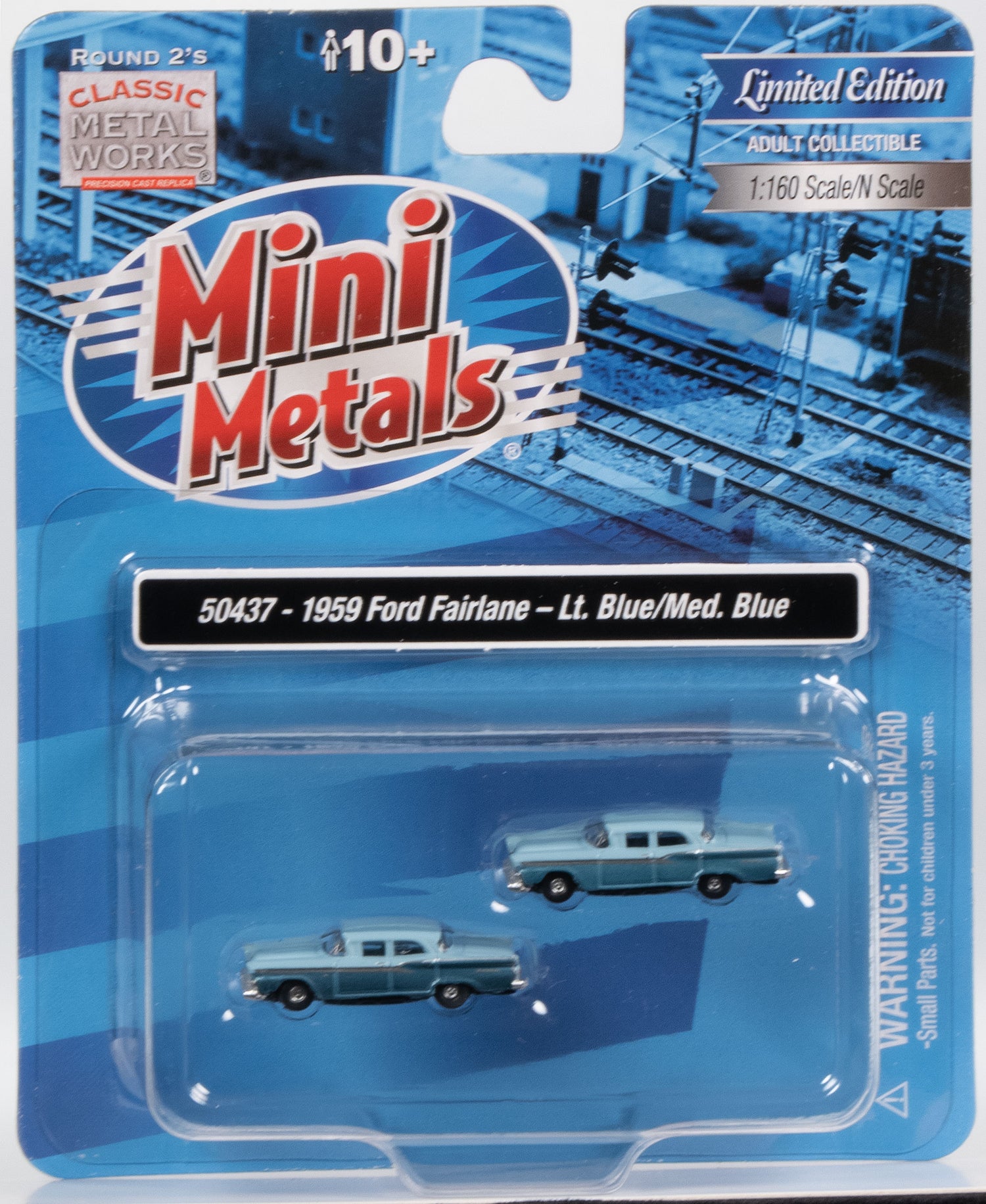 Classic Metal Works 1959 Ford Fairlane (Wedgewood Blue/Surf Blue) (2-Pack) 1:160 N Scale