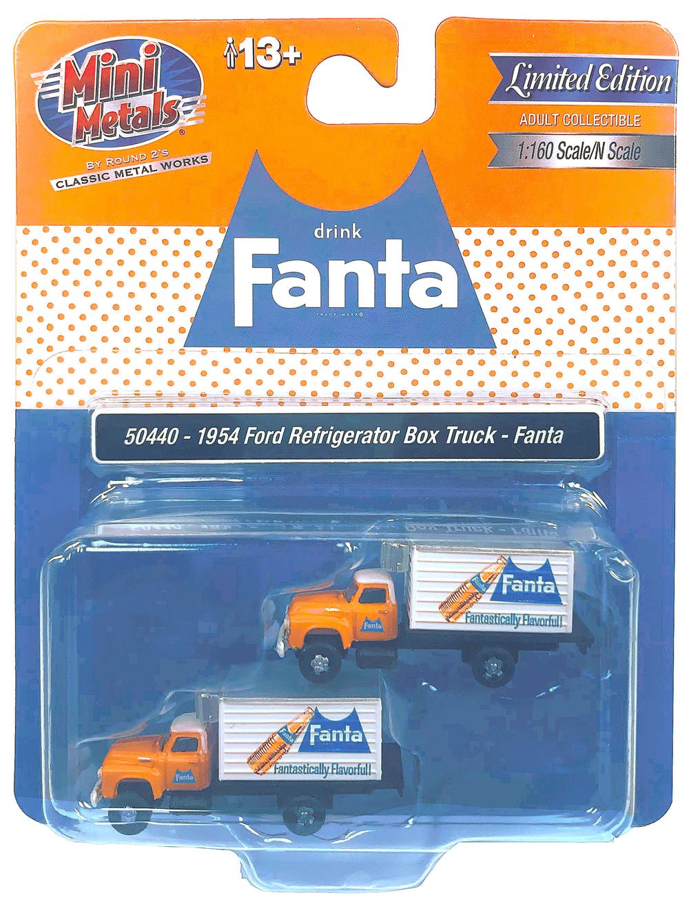 Classic Metal Works 1954 Ford Refrigerated Box Truck 2-Pack (Fanta) 1:160 N Scale