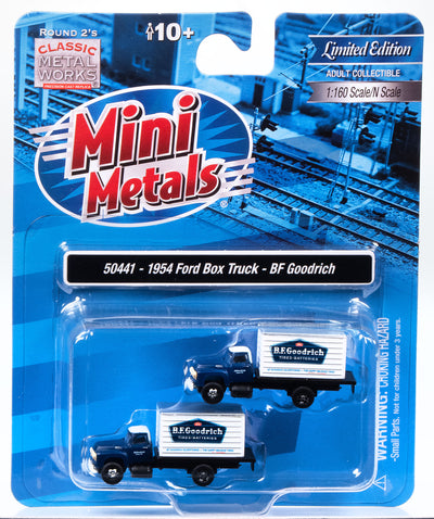 Classic Metal Works 1954 Ford Box Truck 2-Pack (BF Goodrich) 1:160 N Scale